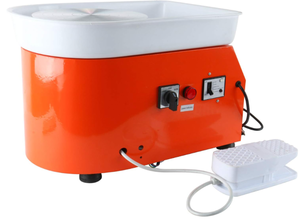 25CM 350W Electric Pottery Wheel Machine Ceramic Work Clay Forming Machine DIY Art Craft Tool 110V US Plug