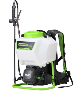 Greenworks 80V Backpack Sprayer 4 Gallon,Battery Powered 70PSI Backpack Sprayer