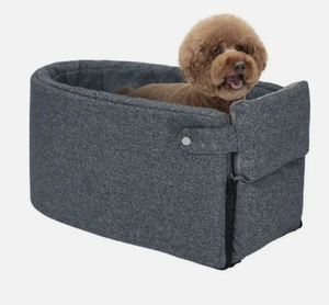 Cathpetic Dog Cat Small Pet Car Seat Gray Travel Vehicle Animal Bed EUC
