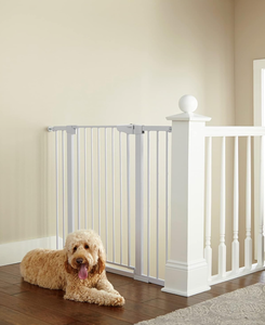 Cumbor 36 Extra Tall Baby Gate for Dogs and Kids with Wide 2-Way Door, 29.7- 46 Width