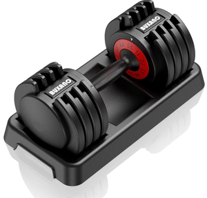 Adjustable Dumbbell 55LB 5 In 1 Single Dumbbell for Multiweight Options