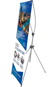 Reinforced Block Adjustable Tripod X Banner Stand