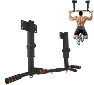 BDL Wall Mounted Pull Up Bar Chin Up bar Multifunctional Dip Station for Indoor Home Gym Workout