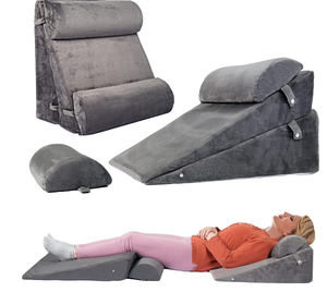 4PCS Adjustable Bed Wedge Pillow Sleeping Support Set