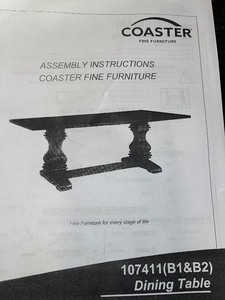 lot 33 image: Coaster Home Furnishings Traditional Rustic Espresso Dining Room Table