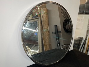 lot 63 image: Wall Mirror in Chrome Frame