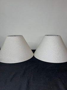 lot 67 image: Pair of Tapered Lampshades