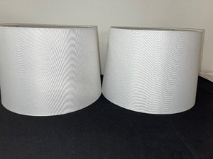 lot 79 image: Pair of Tapered Lampshades