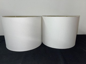 lot 86 image: Pair of Drum Lampshades