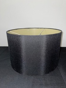 lot 123 image: Single Drum Black Lampshade