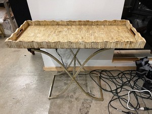 lot 136 image: Large Serving Tray on Stand