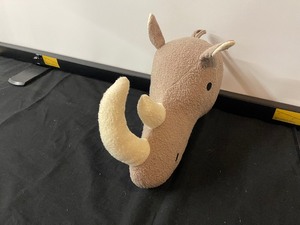 lot 299 image: Plush Wall Rhinoceros Art