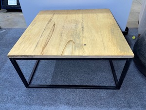lot 925 image: Metal and Wood CoffeeConsole Table