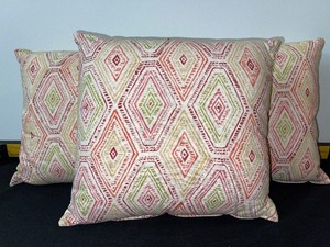 lot 945 image: Three Diamond Print Accent Pillows