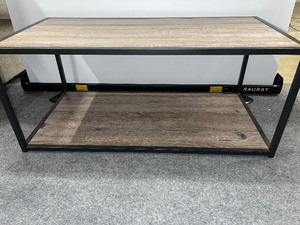 lot 956 image: Faux Wood and Iron Coffee Table