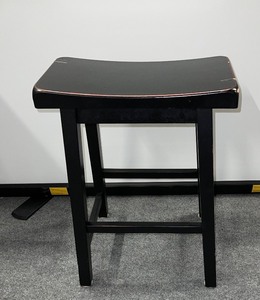 lot 961 image: Dark Stain Wooden Stool