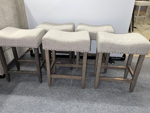 lot 965 image: Five Upholstered Stools
