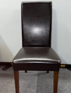 lot 966 image: Leather and Wood Occasional Chair