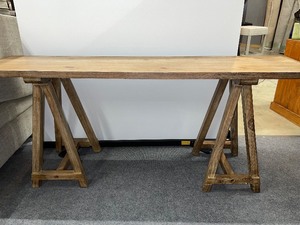 lot 974 image: Solid Wood Console Table