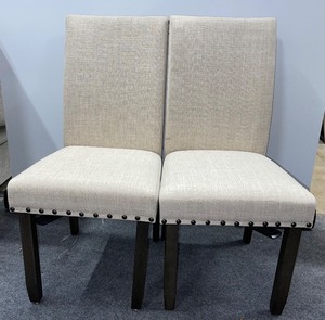 lot 975 image: Two Upholstered Dining Room Chairs