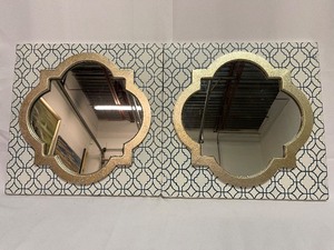 lot 467 image: Lot of 2 Mirrored Wall Art