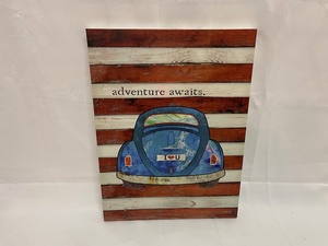 lot 399 image: Wall Decor - Car w Adventure Waits
