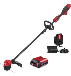 lot 30 image: Toro 60V MAX 13 in. (33.0 cm)  15 in. (38.1 cm) Brushless String Trimmer with 2.0Ah Battery and charger 03252462.70