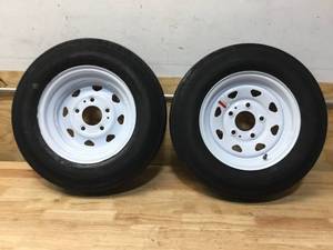 lot 98 image: Eco Trail Lot of 2 - Eco Trail ST Trailer Tires 5.30-12