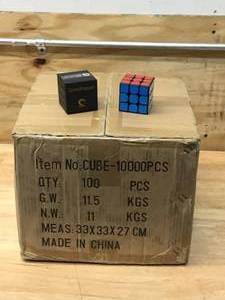 lot 56 image: Box of 100 SpeedRipper Rubiks Cubes