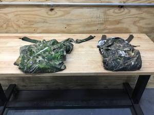 lot 57 image: Redhead Silent Hide Lot of 2 - Cammo Overalls Size large and small