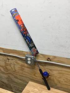 lot 117 image: Ugly Stik Spider-Man Fishing Pole