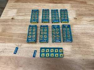 lot 149 image: TAEGUTEC Lot of 9 Packs of- Carbide Milling Inserts (10 per pack)