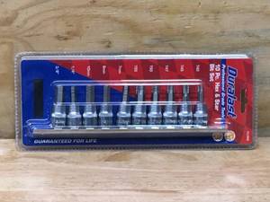 lot 160 image: Duralast 10 Pc. Hex and Star Bit Set