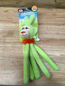 lot 163 image: Wonder Squeaks Large Squeaker Ball Dog Toy (Green Octopus)