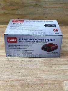lot 171 image: TORO 88620 Flex-Force Power System 60V Max 2.0 Ah Lithium-Ion L108 Battery