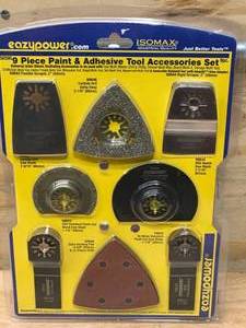 lot 176 image: Eazypower 9 Piece & Adhesive Tool Accessories Set