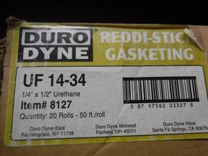 Duro Dyne UF 14-34 Reddi-Stick Gasketing 14 x 12  Approximately 20 Rolls - 50 ft Per Roll 