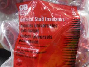 GB Gardner Bender Universal Stud Insulators  Approximately 30 Bags 