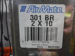 Air Mate 301 BR 2 x 10 Brown Vents  Approximately 20 Pieces 