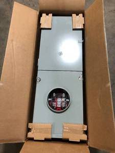 GE 200 Amp 20-Space 40-Circuit Combination Main BreakerRingless Meter Socket Outdoor Load Center Customer Returns See Pictures