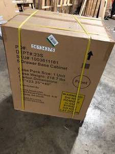 Husky Heavy Duty 18-Gauge Steel 5-Drawer Black Garage Base Cabinet Customer Returns See Pictures