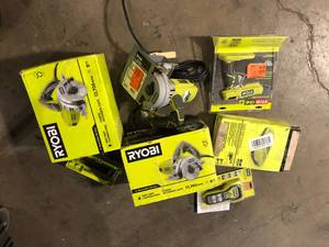 Lot of Assorted Ryobi Power Tools Various Various Models and Conditions  Customer Returns See Pictures