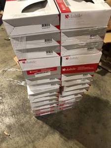 Lot of Daltile Restore 8.5 in. W Ceramic Wall Mounted Corner Shower Shelf Tile in White  Customer Returns See Pictures