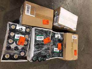 Lot of Orbit 3 in. Professional Pressure Regulated Spray Head Sprinkler with Brass Quarter Pattern Twin. Spray Nozzle
