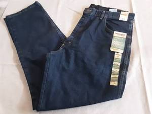 New With Tags Mens Wrangler Flex Relaxed Fit Jeans Size 40x34