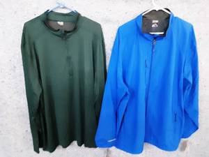 2 New With Tags Mens Storm Creek Zip-up and Quarter Zip Shirts Size 3X