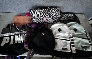8 Travel BagsBackpacks (PINK, Adidas)