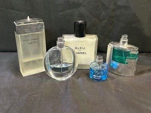 Assortment of Mens Cologne & After Shave (Chanel, Kenneth Cole, Guess, Dolce & Gabbana)