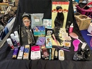 Assortment of Hair Supplies and More