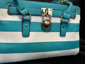 Michael Kors Blue and White Purse
